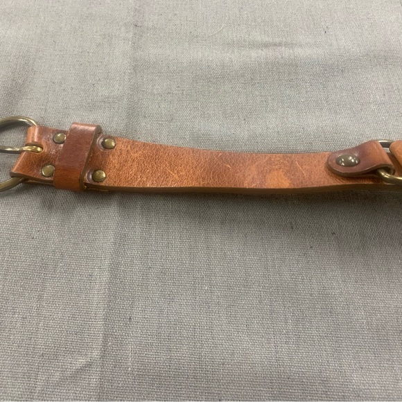 Weekend Max Mara Brown leather vintage belt size medium - Picture 8 of 9
